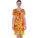 Red-yellow Short Sleeve Nightdress View1