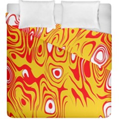 Red-yellow Duvet Cover Double Side (king Size) by nateshop