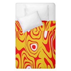 Red-yellow Duvet Cover Double Side (single Size) by nateshop