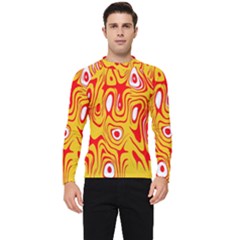 Red-yellow Men s Long Sleeve Rash Guard by nateshop