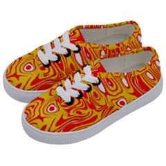 Red-yellow Kids  Classic Low Top Sneakers by nateshop