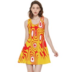 Red-yellow Inside Out Reversible Sleeveless Dress by nateshop