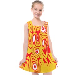 Red-yellow Kids  Cross Back Dress by nateshop