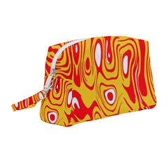 Red-yellow Wristlet Pouch Bag (medium) by nateshop