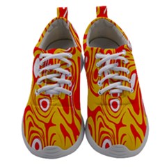 Red-yellow Women Athletic Shoes by nateshop