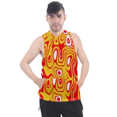 Red-yellow Men s Sleeveless Hoodie by nateshop