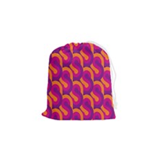 Retro-pattern Drawstring Pouch (small) by nateshop