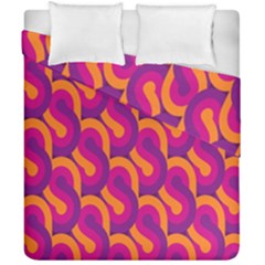 Retro-pattern Duvet Cover Double Side (california King Size) by nateshop