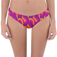 Retro-pattern Reversible Hipster Bikini Bottoms by nateshop