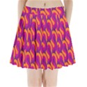 Retro-pattern Pleated Mini Skirt View1