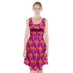 Retro-pattern Racerback Midi Dress by nateshop