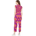 Retro-pattern Women s Frill Top Chiffon Jumpsuit View2