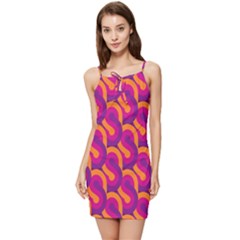 Retro-pattern Summer Tie Front Dress by nateshop