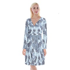 Sample Long Sleeve Velvet Front Wrap Dress by nateshop