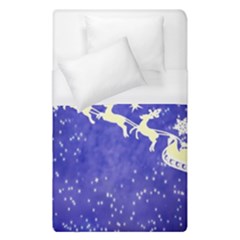 Santa-claus-with-reindeer Duvet Cover (single Size) by nateshop