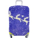 Santa-claus-with-reindeer Luggage Cover (Large) View1