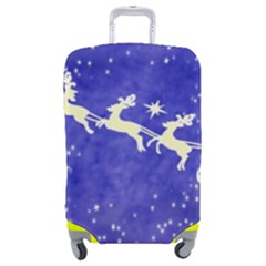 Santa-claus-with-reindeer Luggage Cover (medium) by nateshop