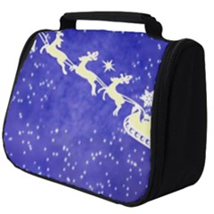 Santa-claus-with-reindeer Full Print Travel Pouch (big) by nateshop