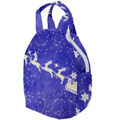 Santa-claus-with-reindeer Travel Backpacks by nateshop