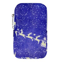 Santa-claus-with-reindeer Waist Pouch (large) by nateshop