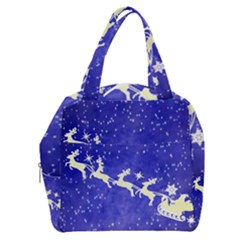 Santa-claus-with-reindeer Boxy Hand Bag by nateshop