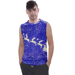 Santa-claus-with-reindeer Men s Regular Tank Top by nateshop