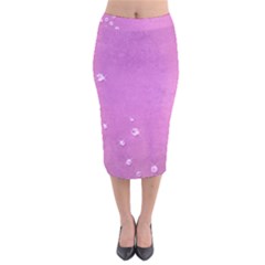 Scrapbooking Velvet Midi Pencil Skirt by nateshop