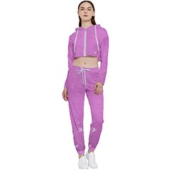 Scrapbooking Cropped Zip Up Lounge Set by nateshop