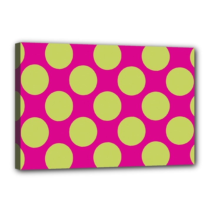 Seamless, Polkadot Canvas 18  x 12  (Stretched)