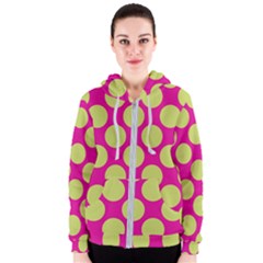 Seamless, Polkadot Women s Zipper Hoodie by nateshop