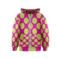 Seamless, Polkadot Kids  Zipper Hoodie by nateshop