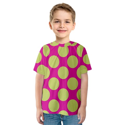 Seamless, Polkadot Kids  Sport Mesh Tee by nateshop