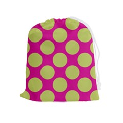 Seamless, Polkadot Drawstring Pouch (xl) by nateshop