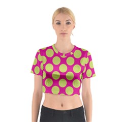 Seamless, Polkadot Cotton Crop Top by nateshop