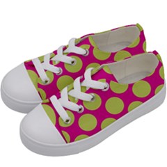 Seamless, Polkadot Kids  Low Top Canvas Sneakers by nateshop