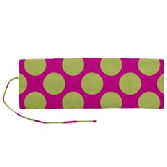 Seamless, Polkadot Roll Up Canvas Pencil Holder (m) by nateshop