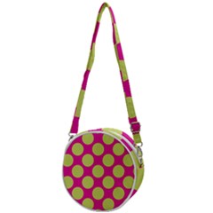 Seamless, Polkadot Crossbody Circle Bag by nateshop