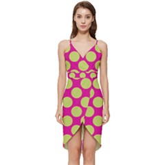 Seamless, Polkadot Wrap Frill Dress