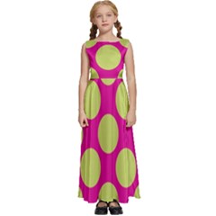 Seamless, Polkadot Kids  Satin Sleeveless Maxi Dress by nateshop