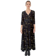 Seamless-pattern 1 Button Up Boho Maxi Dress by nateshop