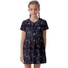 Seamless-pattern 1 Kids  Asymmetric Collar Dress by nateshop