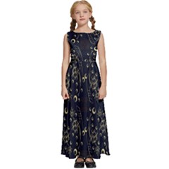 Seamless-pattern 1 Kids  Satin Sleeveless Maxi Dress by nateshop