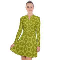 Seamless-pattern Long Sleeve Panel Dress by nateshop