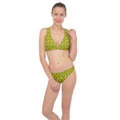 Seamless-pattern Classic Banded Bikini Set 