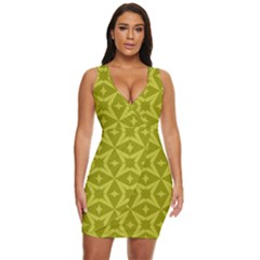 Seamless-pattern Draped Bodycon Dress by nateshop