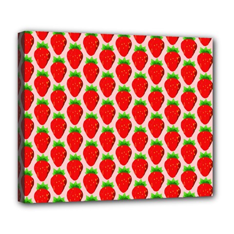 Strawberries Deluxe Canvas 24  X 20  (stretched) by nateshop