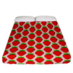 Strawberries Fitted Sheet (California King Size)