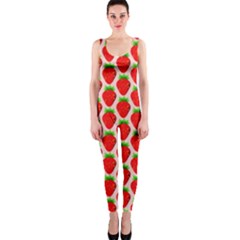 Strawberries One Piece Catsuit by nateshop