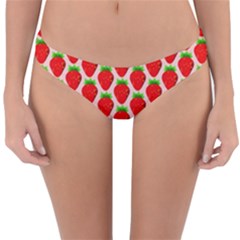 Strawberries Reversible Hipster Bikini Bottoms by nateshop