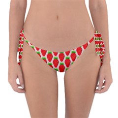 Strawberries Reversible Bikini Bottom by nateshop